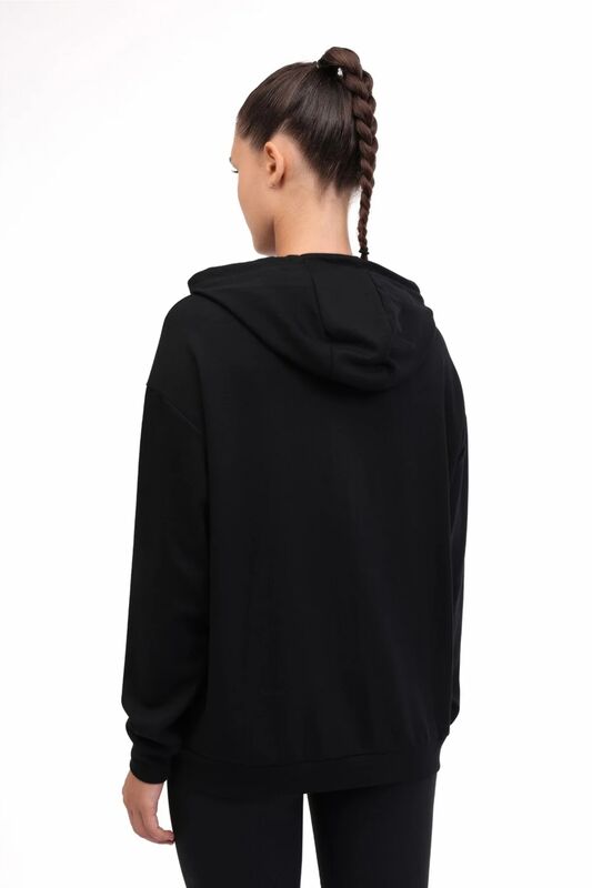 WB CARLA-H GINSEN 5PR Kadın Siyah Sweatshirt - 102024671