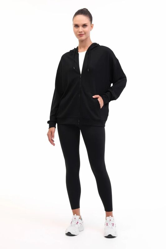 WB CARLA-H GINSEN 5PR Kadın Siyah Sweatshirt - 102024671