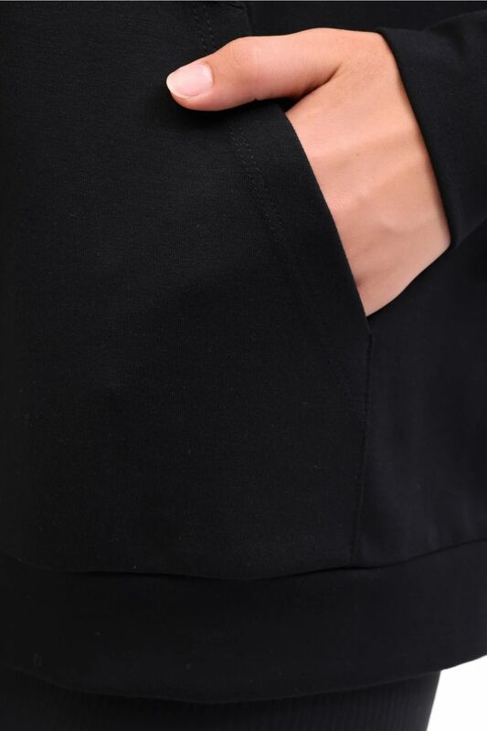 WB CARLA-H GINSEN 5PR Kadın Siyah Sweatshirt - 102024671