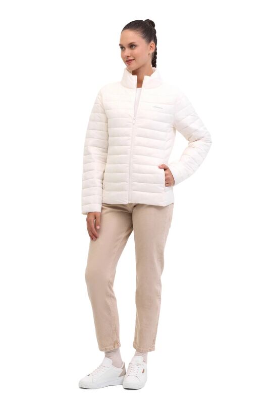 WB PADDED 1SN28 5PR Kadın Bej Mont - 102026858