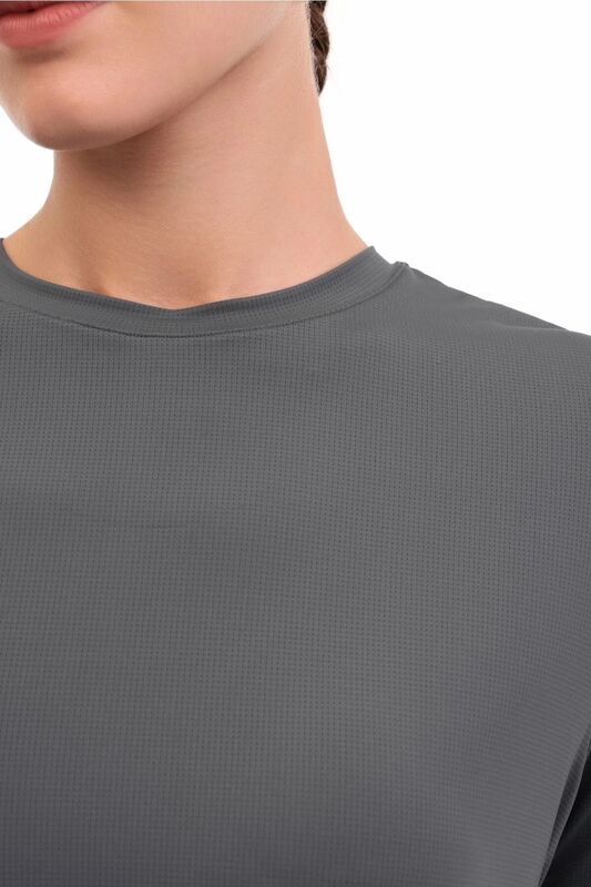 WL 11UUR24DP3300 YOG 5PR Kadın Koyu Gri T-Shirt - 102032885