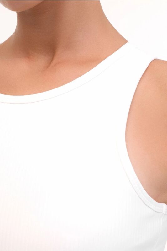 WL 27SW10-55 5PR Kadın Beyaz Atlet - 102026792