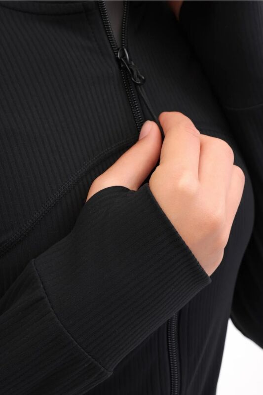 WL 63S-QFY-SW11 5PR Kadın Siyah Sweatshirt - 102026794