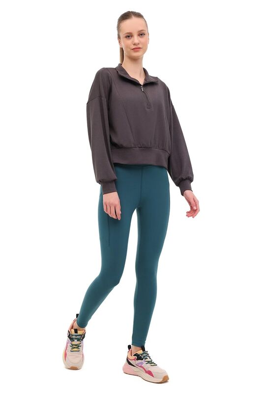 WL DENIL YOG1-9 5PR Kadın Koyu Gri Sweatshirt - 102032884