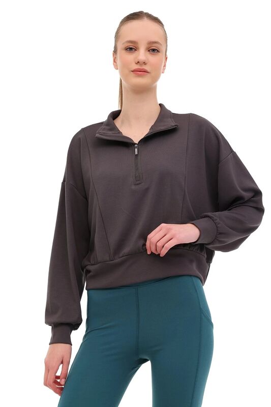 Lumberjack - WL DENIL YOG1-9 5PR Kadın Koyu Gri Sweatshirt - 102032884