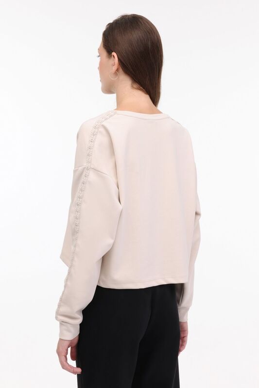 WL GOLD 16SS122 4FX Kadın Bej Sweatshirt - 101610669