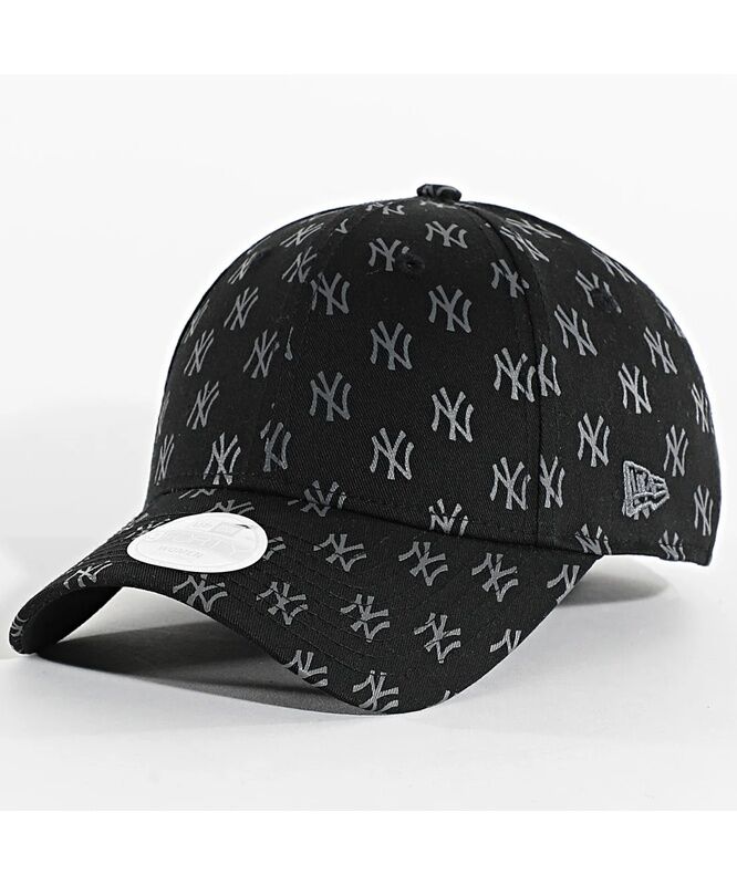 New Era - WMNS MONOGRAM 9FORTY Kadın Siyah Şapka - NE60667489