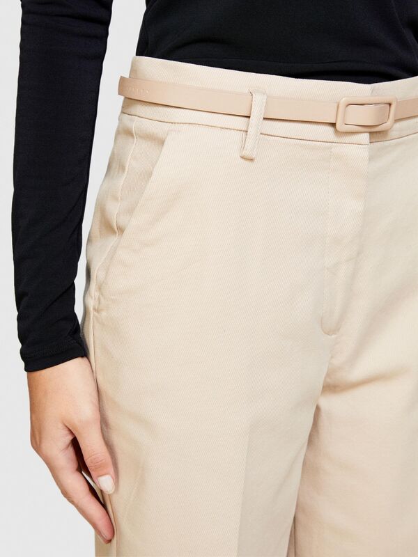 Yüksek Bel Dar Paça Pantolon Kadın Vizon Pantolon - 323A45G2LF03M