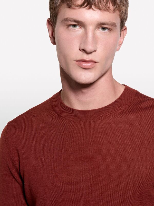 Yün Karışımlı Bisiklet Yaka Kazak Erkek 1M6 Kazak - 324A11BAS100Y