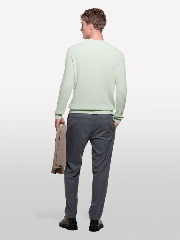 Yün Karışımlı Bisiklet Yaka Kazak Erkek 1R9 Kazak - 324A1044S100X