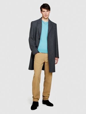 Sisley - Yün Karışımlı Bisiklet Yaka Kazak Erkek Yeşil Kazak - 323A11BAS100Y