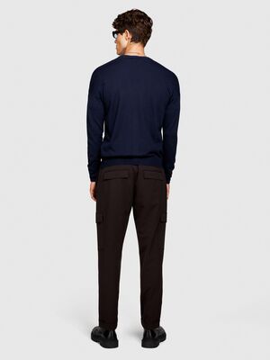 Sisley - Yün Karışımlı Hırka Erkek Renkli Hırka - 323A11BAS600J