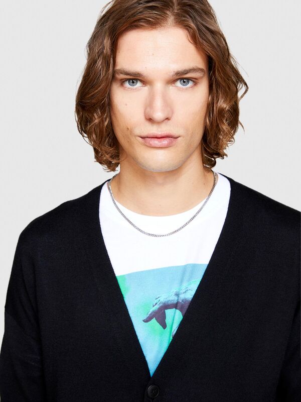 Yün Karışımlı Hırka Erkek Siyah Hırka - 323A11BAS600J