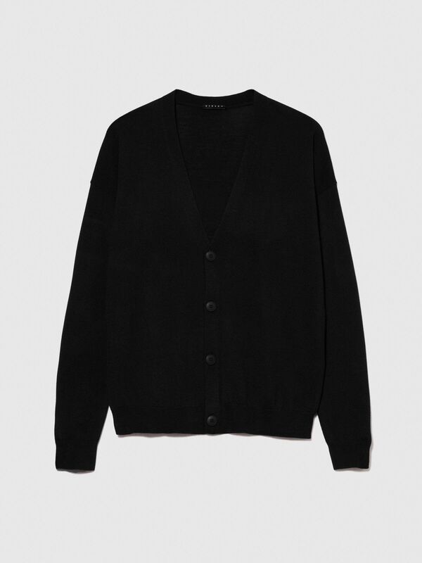 Yün Karışımlı Hırka Erkek Siyah Hırka - 323A11BAS600J