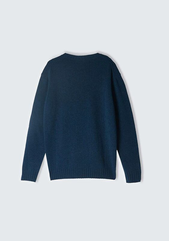 Yün Karışımlı Normal Kesim Bisiklet Yaka Kazak Erkek 986 Kazak - 324A1244S102F