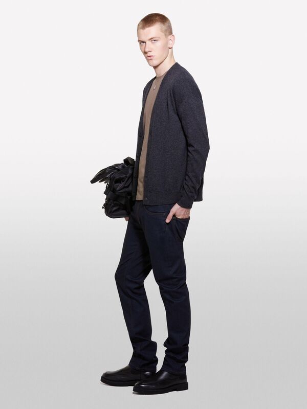 Yün Karışımlı Normal Kesim Önü Düğmeli Hırka Erkek 508 Hırka - 324A18AYT600N