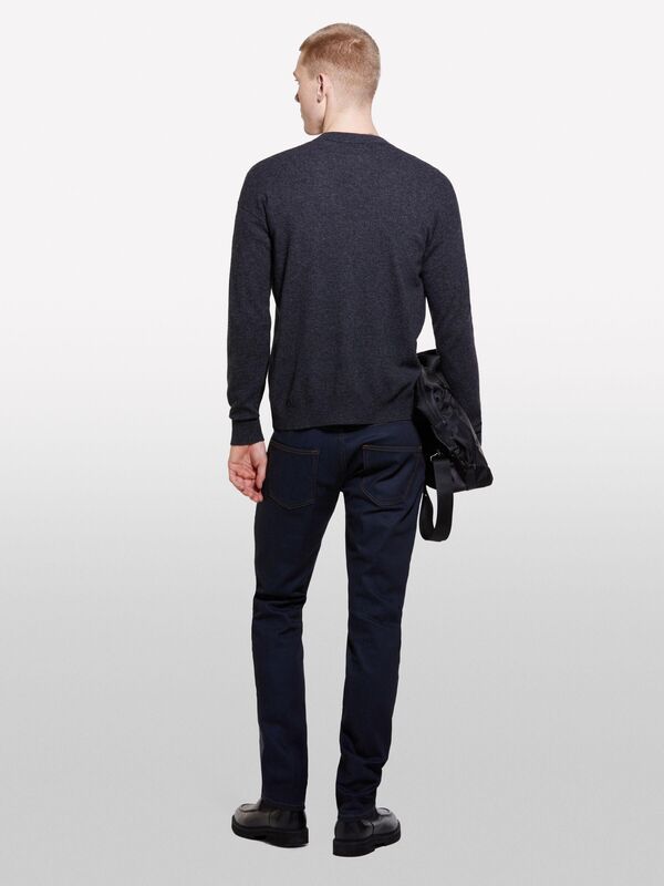 Yün Karışımlı Normal Kesim Önü Düğmeli Hırka Erkek 508 Hırka - 324A18AYT600N