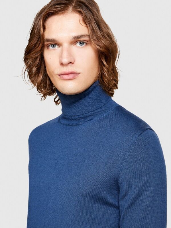 Yün Karışımlı Slim Fit Kazak Erkek Pembe Kazak - 323A11BAS200A