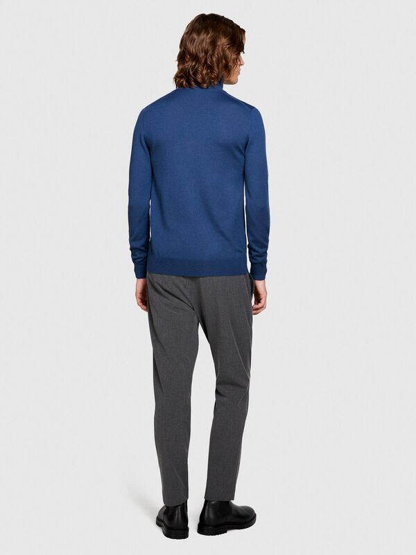 Yün Karışımlı Slim Fit Kazak Erkek Pembe Kazak - 323A11BAS200A