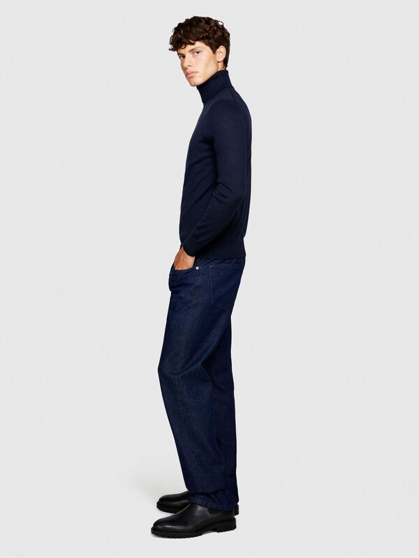 Yün Karışımlı Slim Fit Kazak Erkek Renkli Kazak - 323A11BAS200A