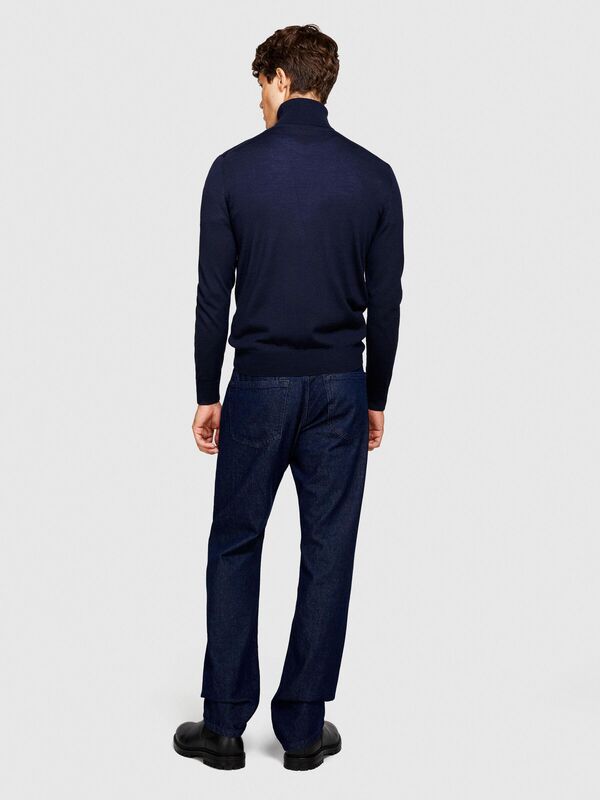 Yün Karışımlı Slim Fit Kazak Erkek Renkli Kazak - 323A11BAS200A