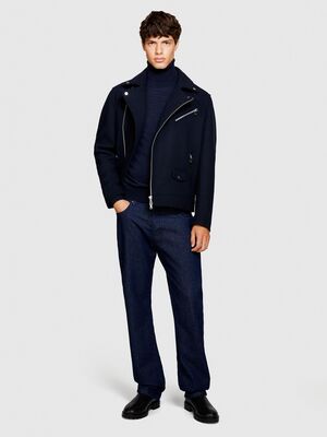 Sisley - Yün Karışımlı Slim Fit Kazak Erkek Renkli Kazak - 323A11BAS200A Sisley - Yün Karışımlı Slim Fit Kazak Erkek Renkli Kazak - 323A11BAS200A