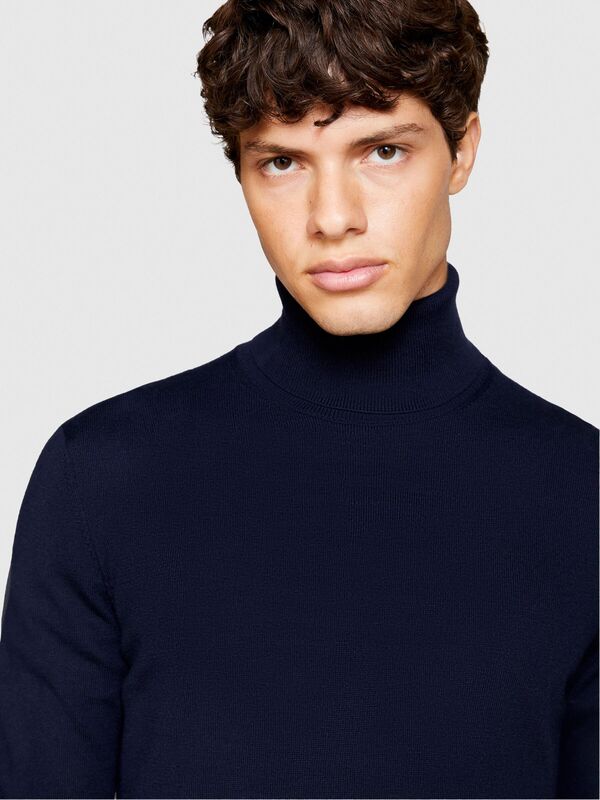 Yün Karışımlı Slim Fit Kazak Erkek Renkli Kazak - 323A11BAS200A