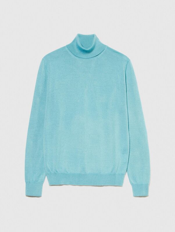 Yün Karışımlı Slim Fit Kazak Erkek Yeşil Kazak - 323A11BAS200A Yün Karışımlı Slim Fit Kazak Erkek Yeşil Kazak - 323A11BAS200A