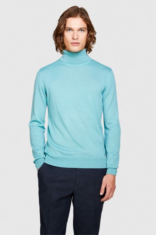 Yün Karışımlı Slim Fit Kazak Erkek Yeşil Kazak - 323A11BAS200A Yün Karışımlı Slim Fit Kazak Erkek Yeşil Kazak - 323A11BAS200A