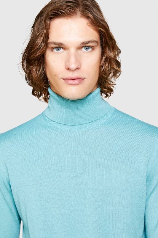 Yün Karışımlı Slim Fit Kazak Erkek Yeşil Kazak - 323A11BAS200A Yün Karışımlı Slim Fit Kazak Erkek Yeşil Kazak - 323A11BAS200A