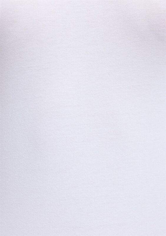 YUVARLAK YAKA BASIC TİŞÖRT Kadın Basic T-Shirt - M1600963 Beyaz