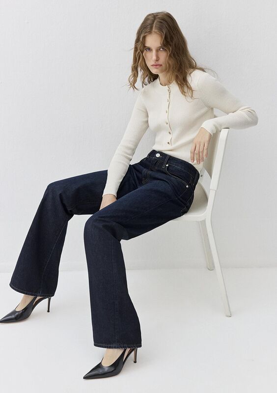 YUVARLAK YAKA KAZAK Kadın Beyaz Kazak - M1710830