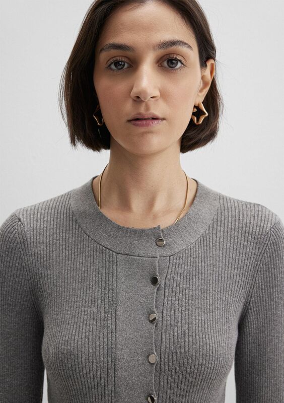 YUVARLAK YAKA KAZAK Kadın Gri Kazak - M1710830